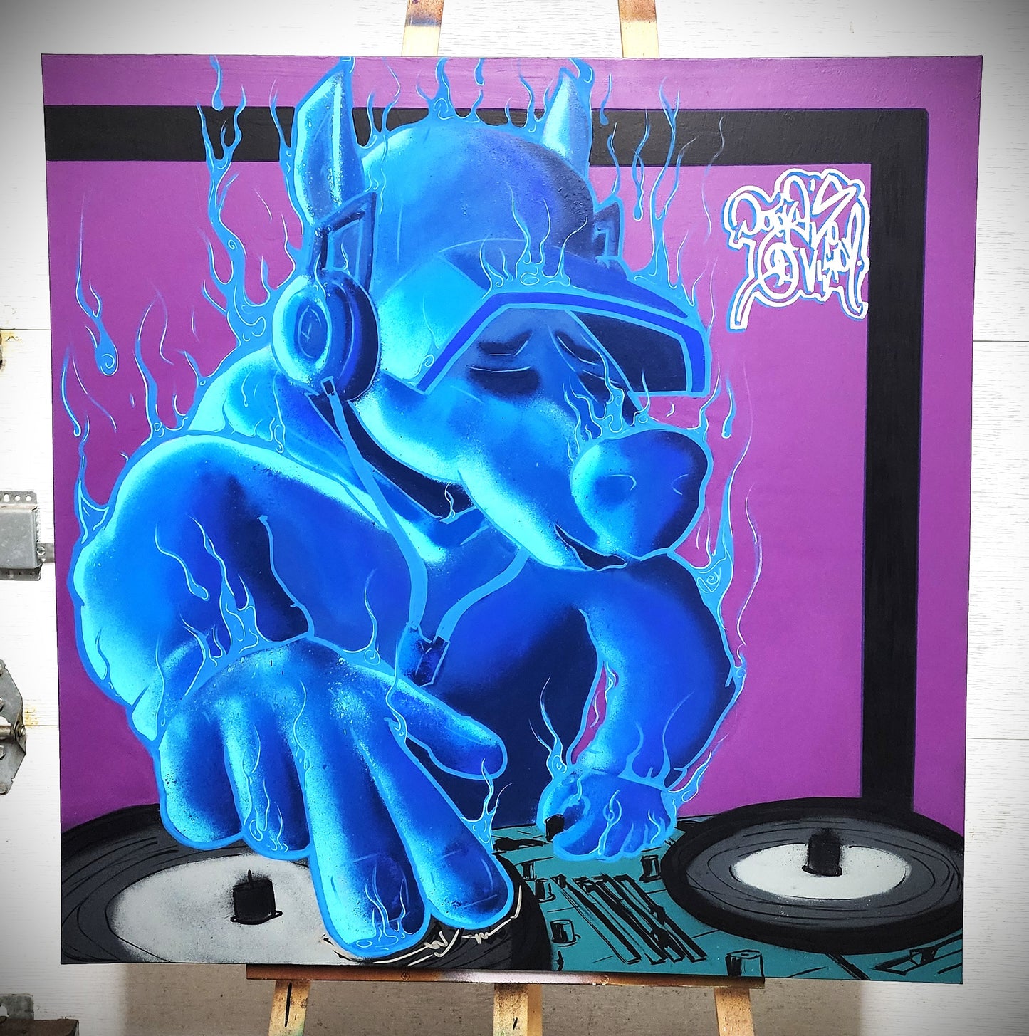 The DJ - Toile originale
